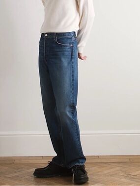 Men’s Agolde Straight-Leg Jeans in Deep Blue Wash size 28